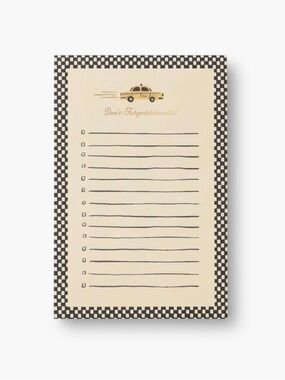 🆕 Rifle Paper Co. checklist notepad